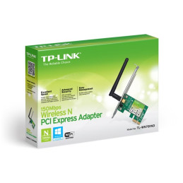150Mbps Wi-Fi PCI Express Adapter SPEED: 150 Mbps at 2.4 GHz SPEC: 1× High Gain External Antennas