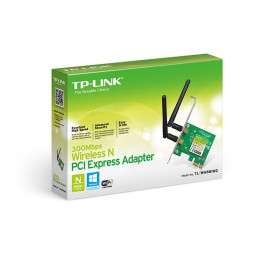 300Mbps Wi-Fi PCI Express Adapter SPEED: 300 Mbps at 2.4 GHz SPEC: 2× High Gain External Antennas
