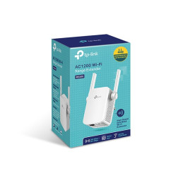 AC1200 Wi-Fi Range Extender SPEED: 300Mbps at 2.4GHz + 867Mbps at 5GHz SPEC: 2 × External Antennas, 1 × 10/100Mbps Port,
