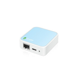 N300 Nano Pocket Wi-Fi Router SPEED: 300 Mbps at 2.4 GHz SPEC: 2× Internal Antennas, 1× Fast Ethernet WAN/LAN Port, 1× M