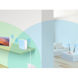 N300 Nano Pocket Wi-Fi Router SPEED: 300 Mbps at 2.4 GHz SPEC: 2× Internal Antennas, 1× Fast Ethernet WAN/LAN Port, 1× M