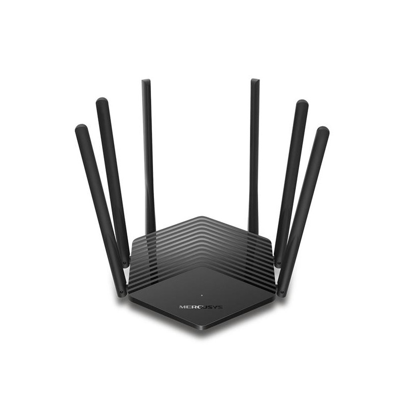 AC1900 Wireless Dual Band Gigabit Router SPEED: 600 Mbps at 2.4 GHz + 1300 Mbps at 5 GHz SPEC: 6× Fixed External Anten