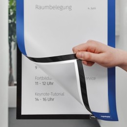 Magnetoplan Magnetofix samolepiaci magnetický rámček A4 modrý (2ks)