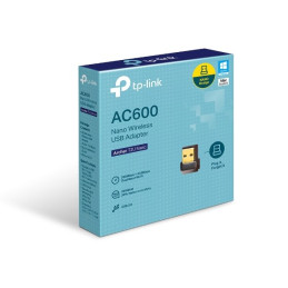 AC600 Nano Dual Band Wi-Fi USB Adapter SPEED: 433 Mbps at 5 GHz + 200 Mbps at 2.4 GHz SPEC: USB 2.0