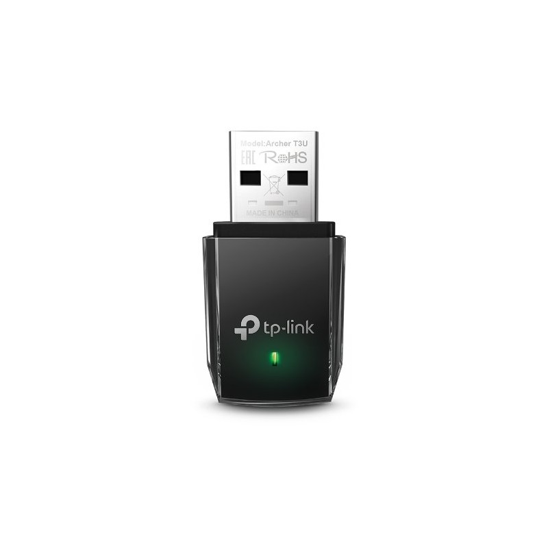 AC1300 Mini Dual Band Wi-Fi USB Adapter SPEED: 867 Mbps at 5 GHz + 400 Mbps at 2.4 GHz SPEC: USB 3.0 FEATURE: MU-MIMO