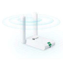 300Mbps High Gain Wi-Fi USB Adapter SPEED: 300 Mbps at 2.4 GHz SPEC: 2× High Gian External Antennas, Mini USB 2.0, Exten