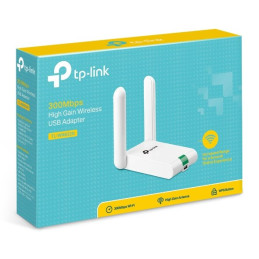300Mbps High Gain Wi-Fi USB Adapter SPEED: 300 Mbps at 2.4 GHz SPEC: 2× High Gian External Antennas, Mini USB 2.0, Exten