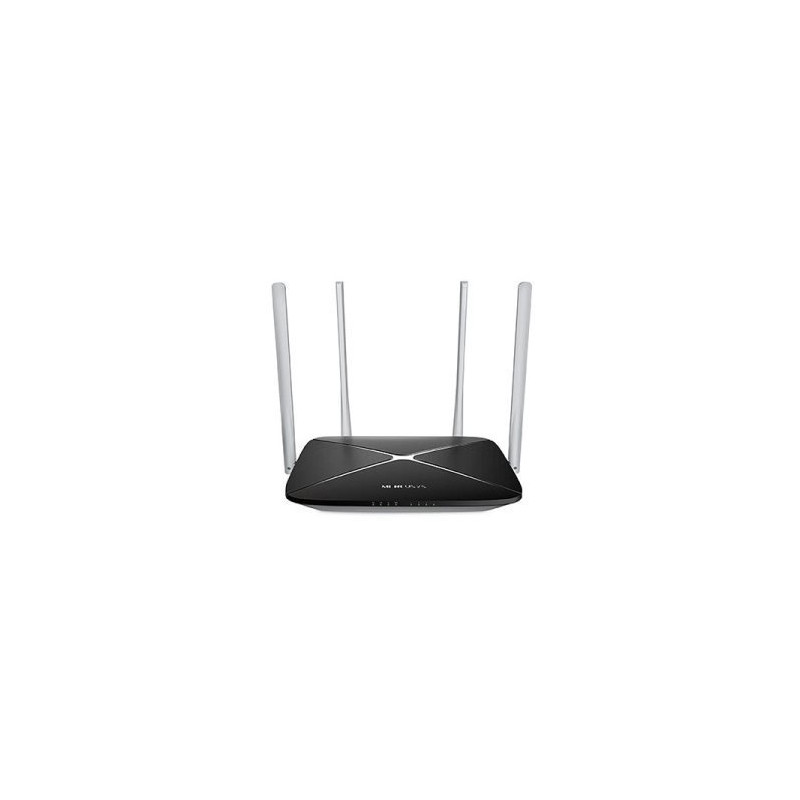 AC1200 Wireless Dual Band Router SPEED: 300 Mbps at 2.4 GHz + 867 Mbps at 5 GHz SPEC: 4× Fixed External Antennas, 3× 10/