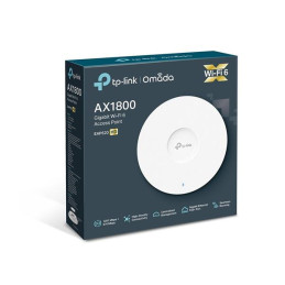 AX1800 Ceiling Mount Dual-Band Wi-Fi 6 Access Point PORT:1× Gigabit RJ45 Port SPEED:574Mbps at 2.4 GHz + 1201 Mbps at