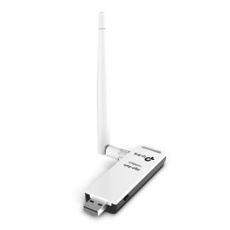 150Mbps High Gain Wi-Fi USB Adapter SPEED: 150 Mbps at 2.4 GHz SPEC: 1× High Gian External Antenna, USB 2.0 FEATURE: WPS