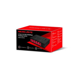 5-Port Gigabit Desktop Switch SPEC: 5× Gigabit Ports, Plastic Case FEATURE: Plug and Play, Power Saving