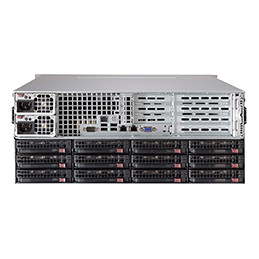 SUPERMICRO 4U Chassis 36x 3.5" H/swap SAS/SATA Drive Bays, 1280W Redundant PSU - Black