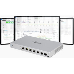 Ubiquiti Switch L3 UniFi US-XG-6POE, 4-Port Gigabit LAN, 2x 10G SFP+, PoE-out, DC konektor, rackmount