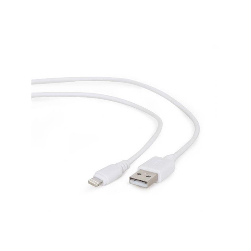 Gembird kábel nabíjací Lightning 8-pin (M) na USB 2.0 (M), 2 m, biely