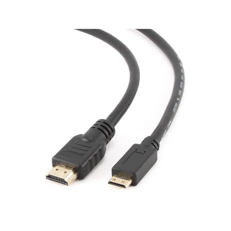 Gembird kábel mini HDMI High speed (M) na HDMI (M), pozlátené konektory, 1 m, čierny