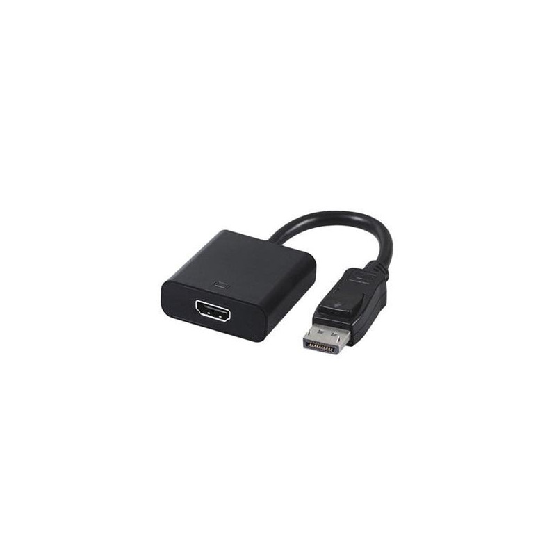 Gembird adaptér DisplayPort (M) na HDMI (F), kábel 0.1m, čierny