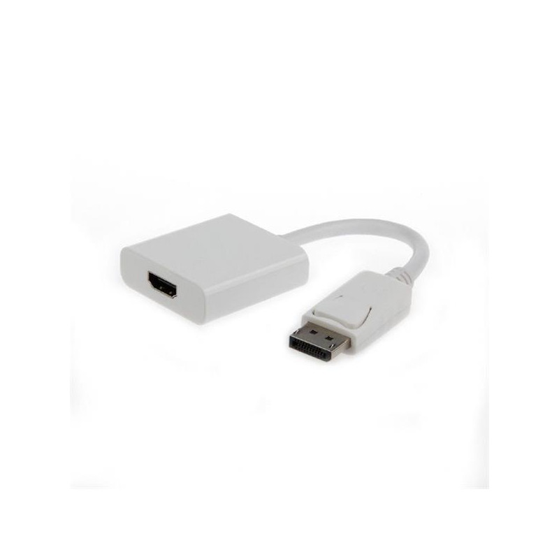 Gembird adaptér DisplayPort (M) na HDMI (F), kábel 0.1m, biely