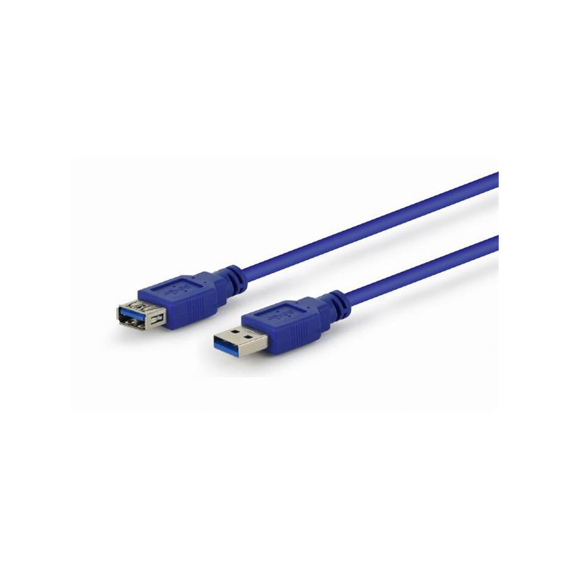 Gembird kábel USB 3.0 (AM - AF), predlžovací, 3 m, modrý