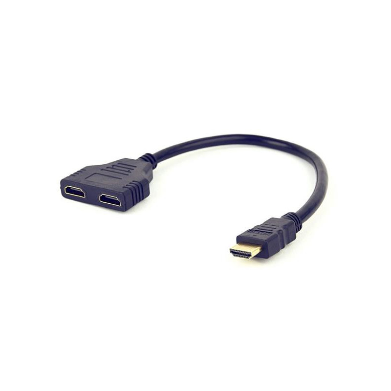 Gembird adaptér HDMI (M) na 2 x HDMI (F), kábel, pasívna rozdvojka