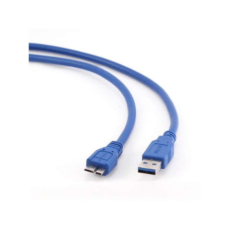 Gembird kábel USB 3.0 (AM) na Micro-USB (BM), 3 m, modrý