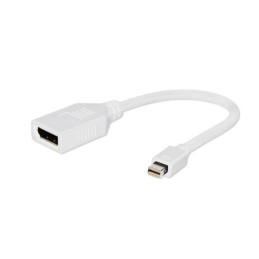 Gembird adaptér Mini DisplayPort (M) na DisplayPort (F), biely