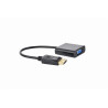 Gembird adaptér DisplayPort (M) na VGA (F), 0.15 m kábel, čierny