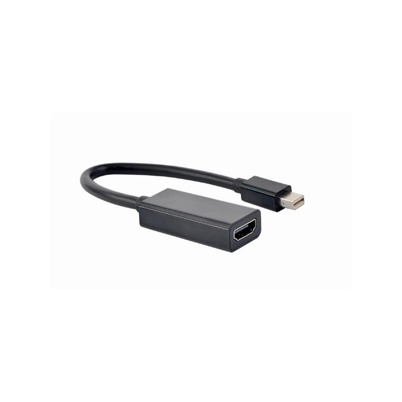 Gembird adaptér Mini DisplayPort (M) na HDMI (F), 4K, 0.15 m kábel, čierny