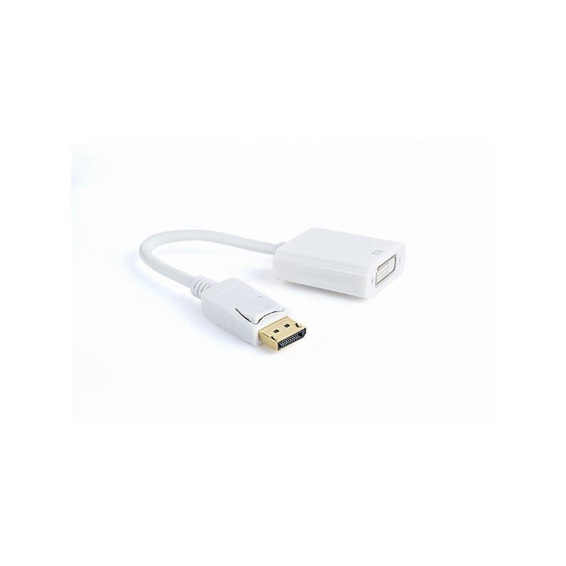Gembird adaptér DisplayPort v.1 (M) na Dual Link DVI (F) 0.1m kábel, biely