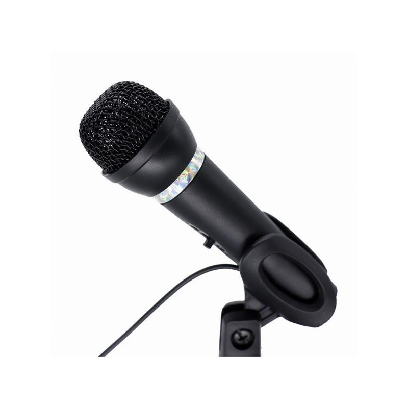 Gembird mikrofón, 3.5 mm jack, s podstavcom, kondenzátorový