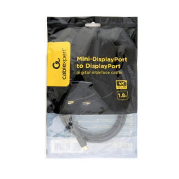 Gembird kábel Mini DisplayPort (M) na DisplayPort (M), 4K/30Hz, 1.8 m, čierny