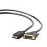 Gembird kábel DisplayPort (M) na DVI (M), 1m, čierny