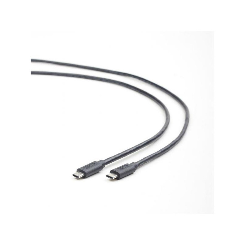 Gembird kábel nabíjací USB-C (M) na USB-C (M), 1 m, čierny