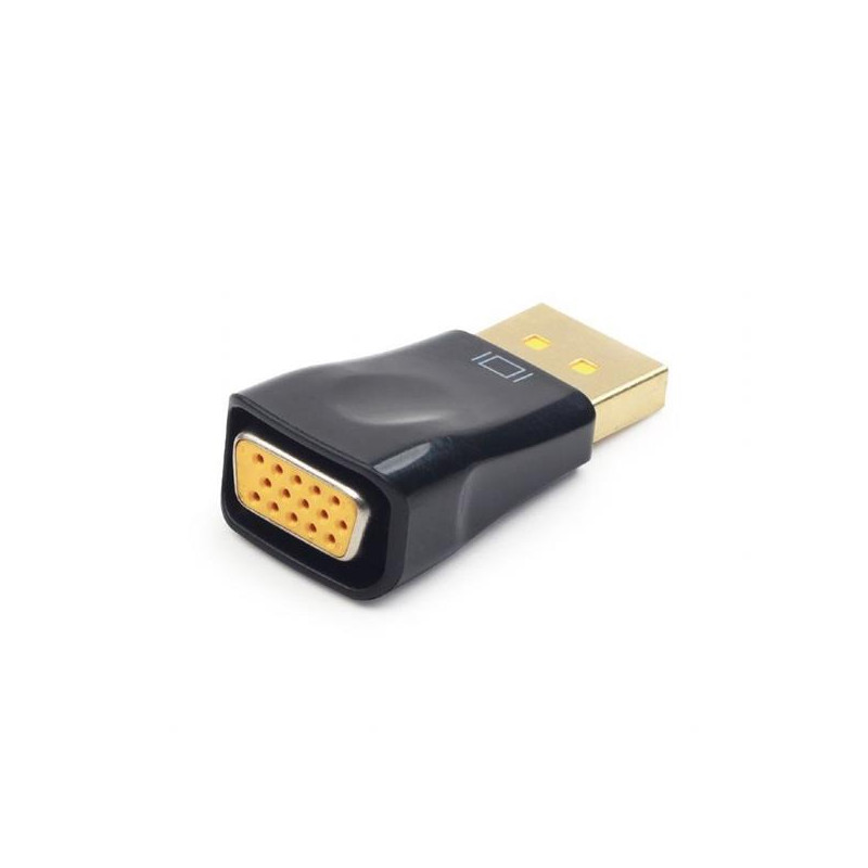 Gembird adaptér DisplayPort (M) na VGA (F), čierny
