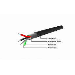 Gembird konvertor USB-A (M) na DB9 serial port (M), kábel 1.5 m, čierny
