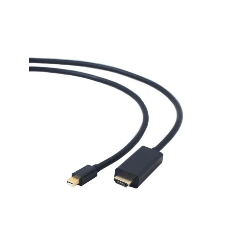 Gembird kábel Mini DisplayPort (M) na HDMI (AM), 4K/30HZ, 1.8 m, čierny
