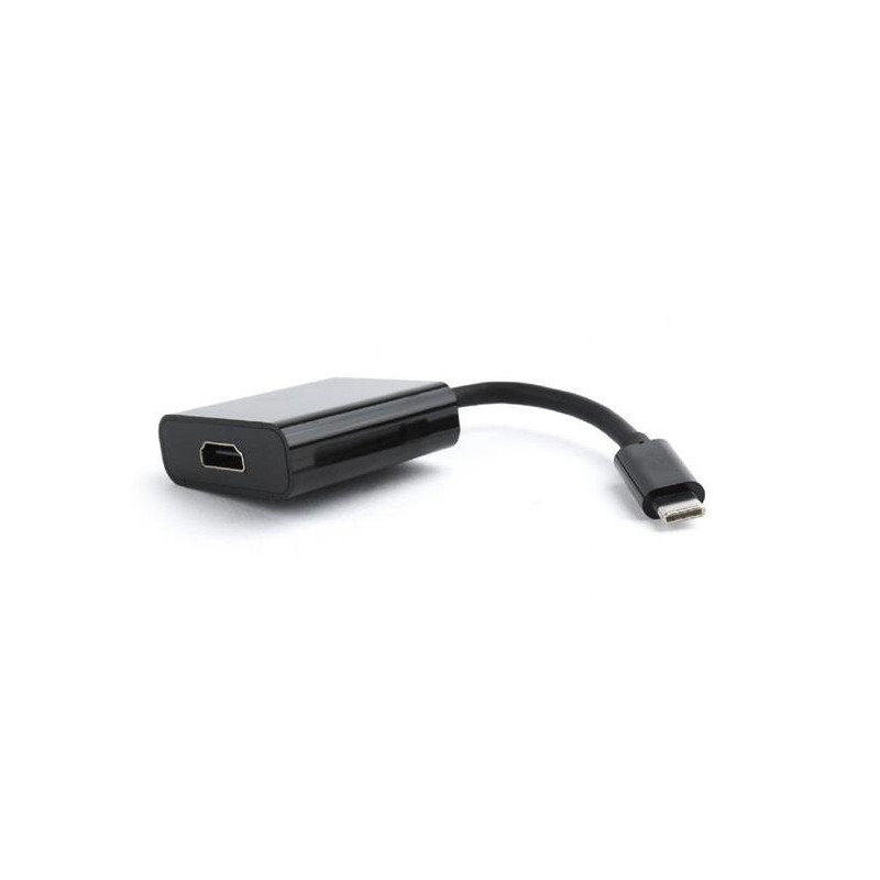 Gembird adaptér USB-C (M) na HDMI (F), 0,15m kábel, čierny