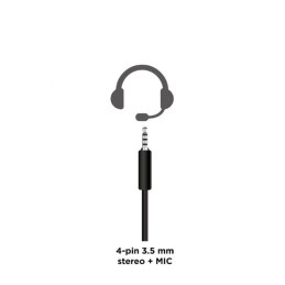 Gembird Stereo headset s mikrofónom, herný, 1 x 3.5 mm miniJack, čieny s oranžovým pásom