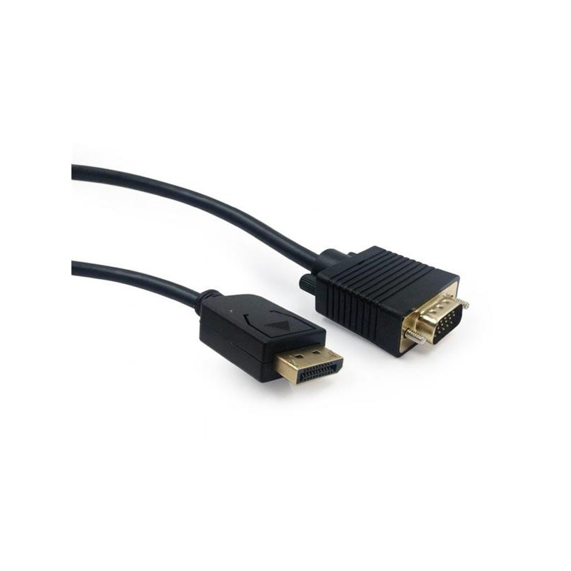 Gembird kábel DisplayPort (M) na VGA (M), 1.8 m, čierny