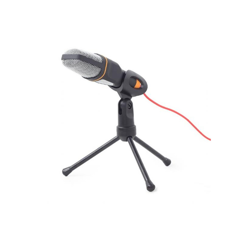 Gembird mikrofón, 3.5 mm jack, s držiakom a stojanom, všesmerový, kondenzátorový