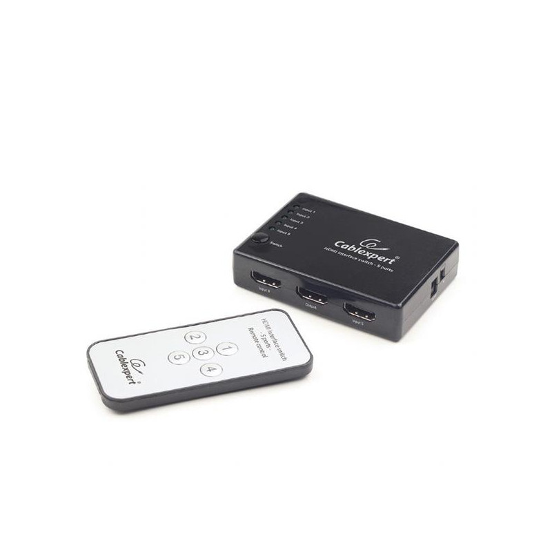 Gembird switch HDMI, 5 x port out / 1 x port in