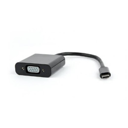 Gembird adaptér USB-C (M) na VGA (F), 15cm káblik, čierny, blister