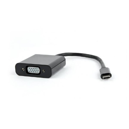 Gembird adaptér USB-C (M) na VGA (F), 15cm káblik, čierny, blister