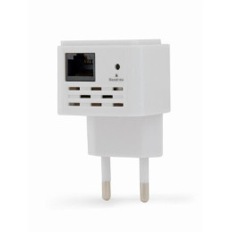 Gembird Wi-Fi repeater / extendér, 300 Mbps, biely