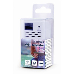 Gembird Wi-Fi repeater / extendér, 300 Mbps, biely