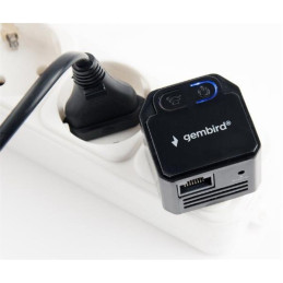 Gembird Wi-Fi repeater / extendér, 300 Mbps, čierny