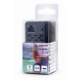Gembird Wi-Fi repeater / extendér, 300 Mbps, čierny
