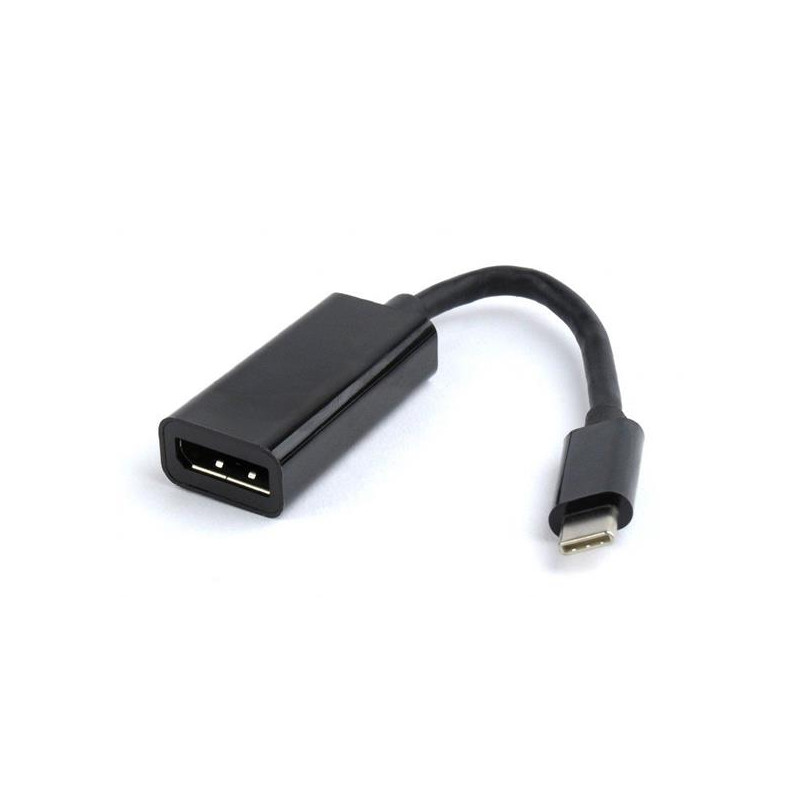 Gembird adaptér USB-C (M)  na DisplayPort (F), 0.15m kábel, čierny