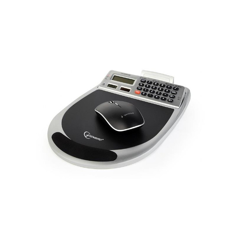 Gembird combo podložka pod myš s integrovaným 3-port USB hubom, kalkulačkou, čítačkou pamäťových kariet a teplomerom