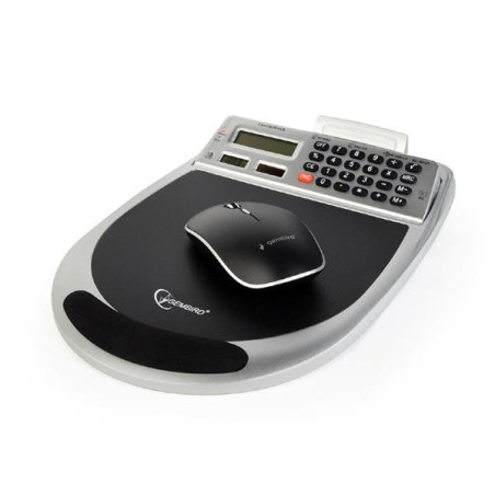 Gembird combo podložka pod myš s integrovaným 3-port USB hubom, kalkulačkou, čítačkou pamäťových kariet a teplomerom