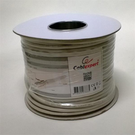 Gembird LAN kábel CAT6, UTP, prémiové CCA vodiče, 100 m, šedý